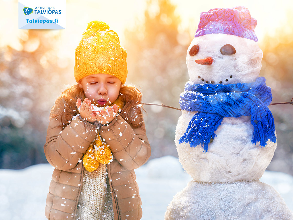 Matkailijan talviopas lumiukko